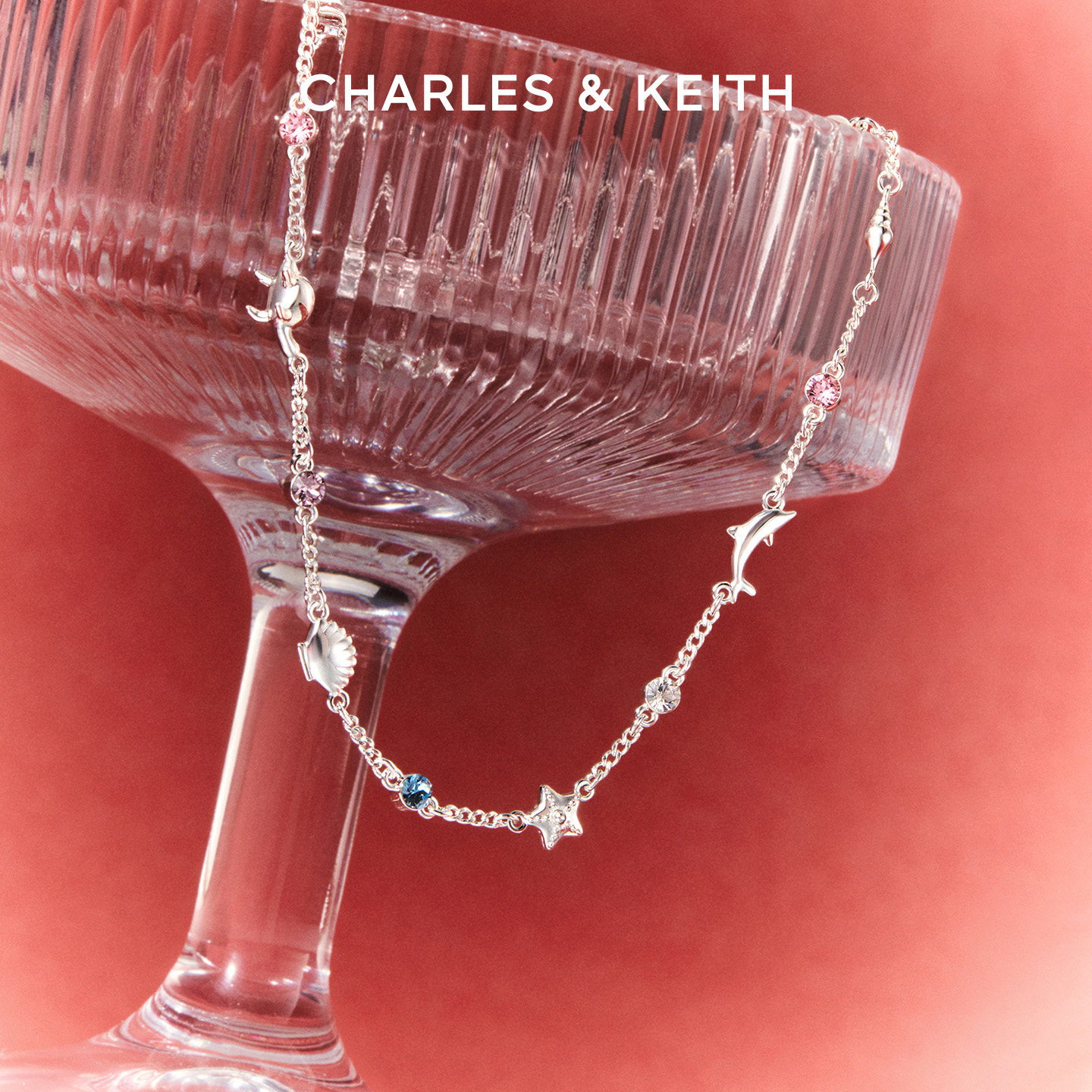 CHARLES&KEITH秋冬配饰CK5-12120398蔚蓝秘境系列可调节设计
