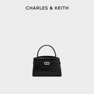 CHARLES&KEITH秋季 1鱷魚(yú)紋手提包凱莉包婚包女 50270880 女包CK2