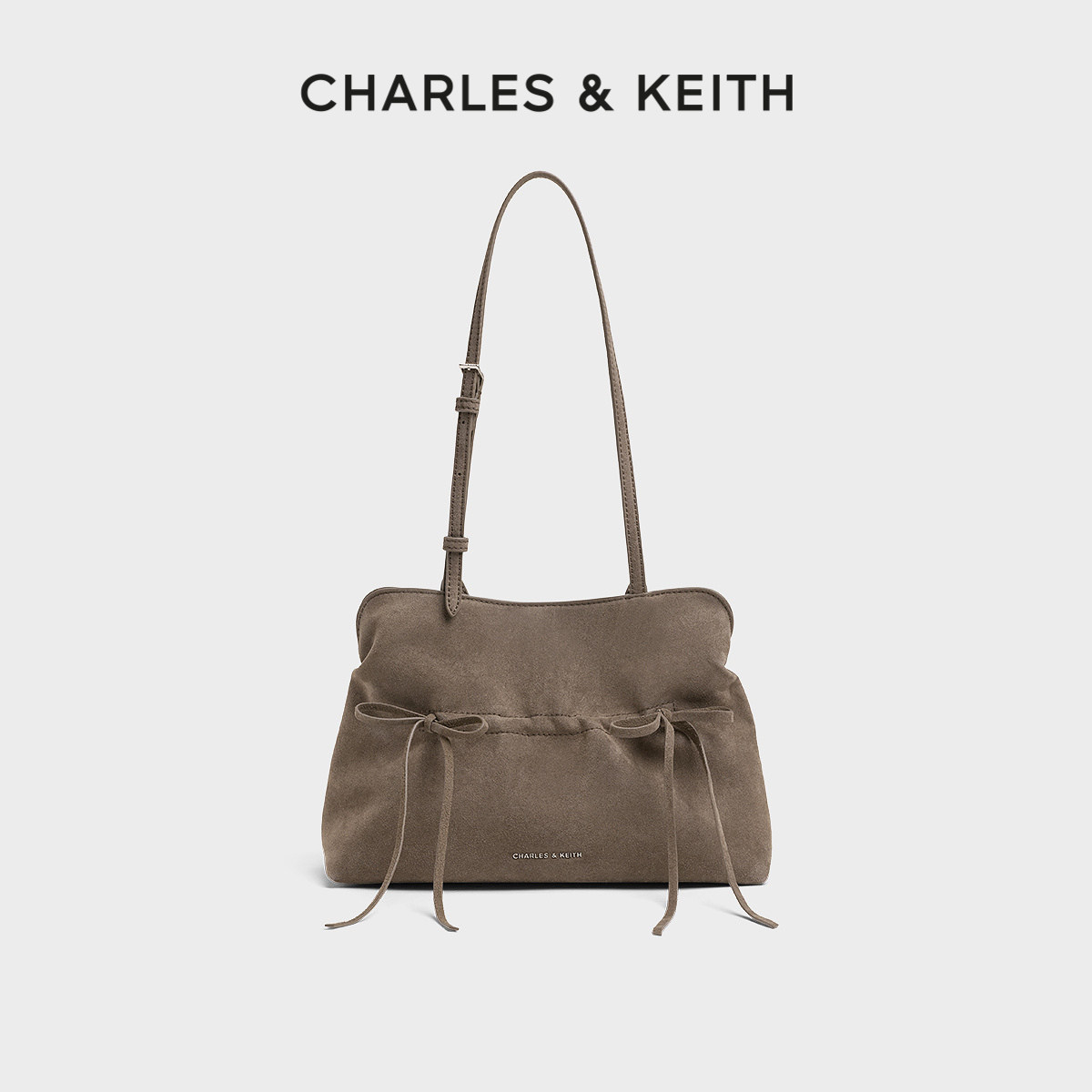 芭蕾蝴蝶结腋下包CHARLES＆KEITH图片