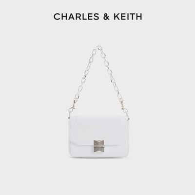 CHARLES&KEITH春夏CK2-80782030金属扣链条单肩小方包女包