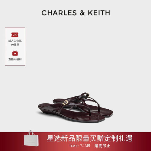 时尚尖头低跟凉拖CHARLES&KEITH