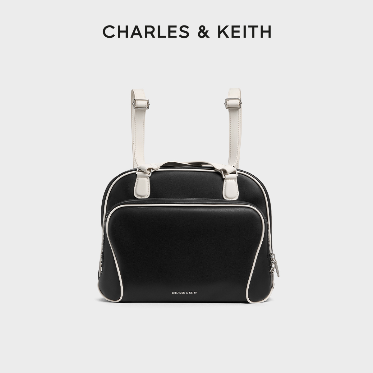 简约双肩包 运动风 多背法