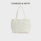 CHARLES&KEITH秋冬女包CK2 30782536 1运动尼龙大容量托特行李包