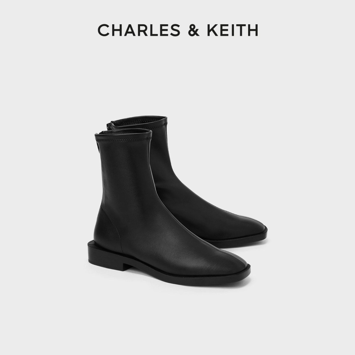 CHARLES&KEITH低跟短靴