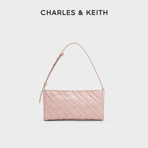 编织格纹 腋下包 可斜挎