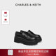 CK1 70580300复古厚底乐福鞋 小皮鞋 CHARLES&KEITH26春新款 单鞋