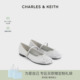 芭蕾舞鞋 CHARLES&KEITH女鞋 蝴蝶结玛丽珍鞋 71720057新中式 CK1