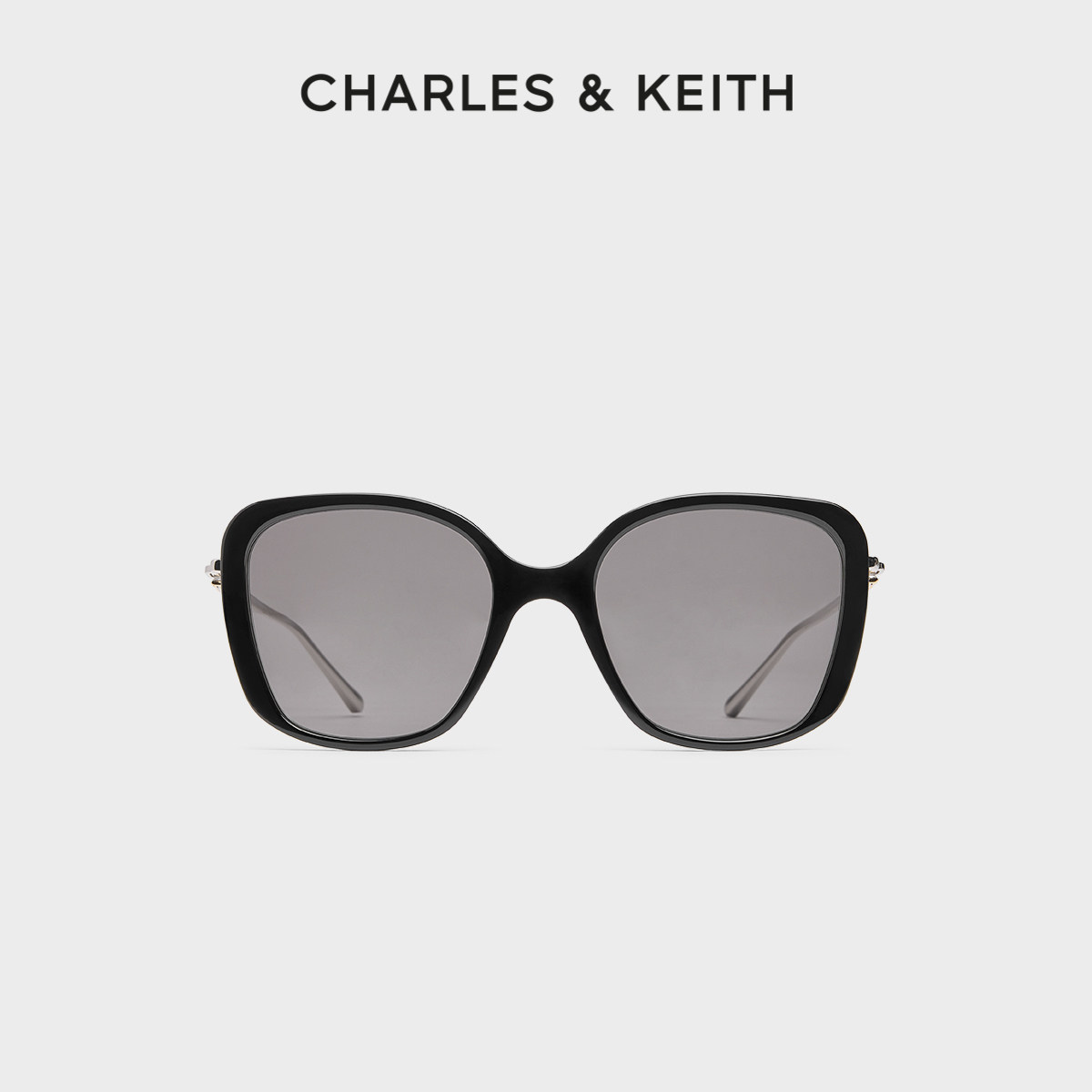 CHARLES&KEITH26夏新款CK3-71280618蝶形大镜框防晒墨镜太阳眼镜