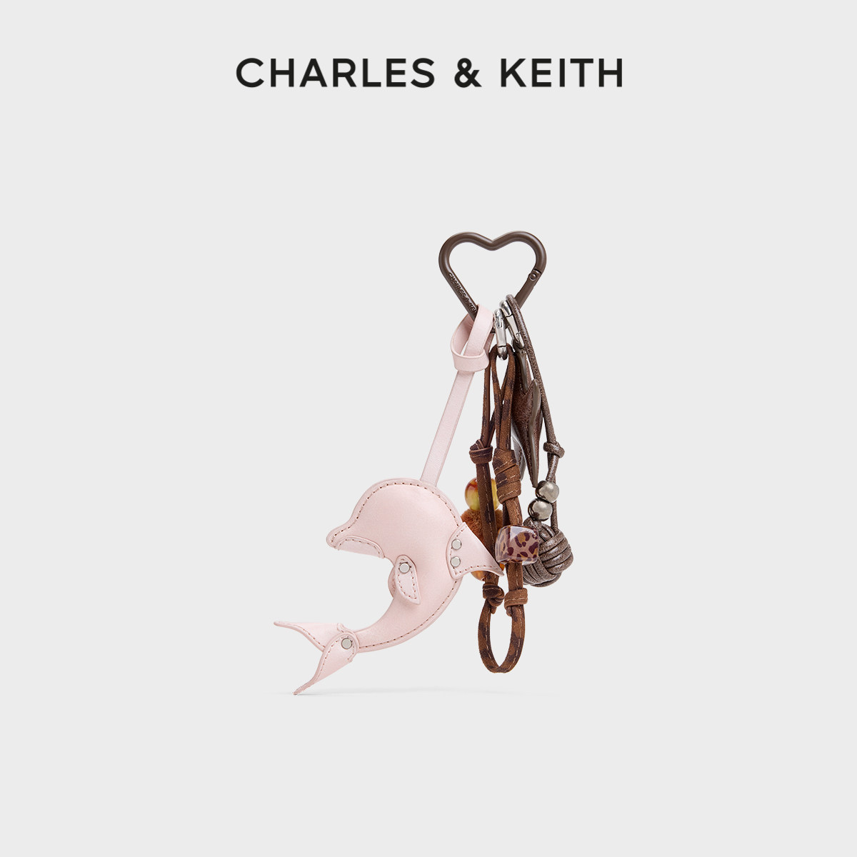 CHARLES&KEITH26春季新款CK8-10770727海豚星星串珠包挂件钥匙扣
