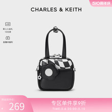 CHARLES&KEITH女包CK2-80671385女士草莓花朵零钱包斜挎包小方包