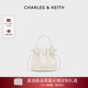 CHARLES&KEITH女包CK2 情人节礼物 10271696抽绳手提水桶斜挎包