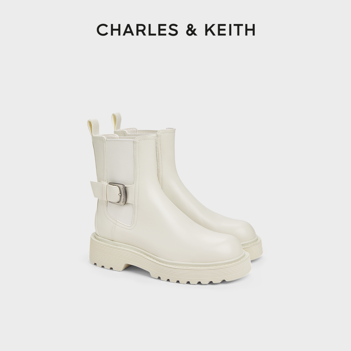 复古圆头 厚底鞋型 切尔西短靴