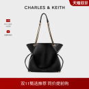 CHARLES&KEITH25新款 20782654大容量抽绳链条托特福袋包大号 CK2
