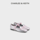 CHARLES&KEITH秋冬女鞋 芭蕾舞鞋 CK1 70580256蝴蝶结绑带玛丽珍鞋