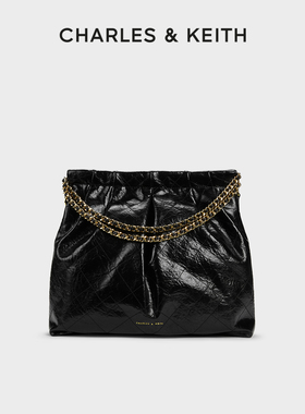 CHARLES＆KEITH秋女包CK2-40671449大容量单肩托特包流浪包婚包女