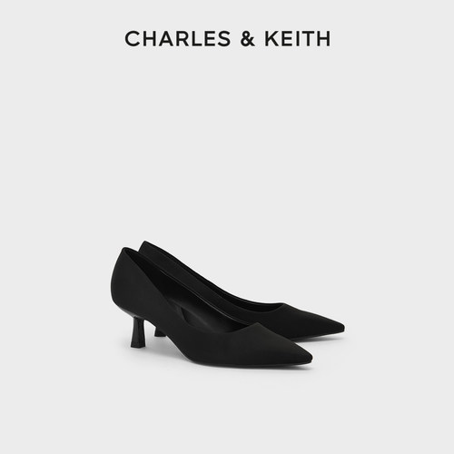 CHARLES&KEITH通勤尖头高跟单鞋