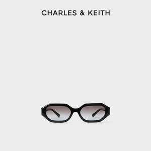 CHARLES&KEITH复古窄框太阳眼镜