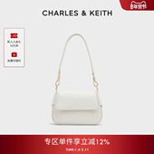 CHARLES&KEITH25秋季 编织单肩斜挎包腋下包 20782576时尚 新款 CK2