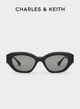 CHARLES&KEITH春季墨镜CK3-91280550欧美小框复古猫眼太阳眼镜