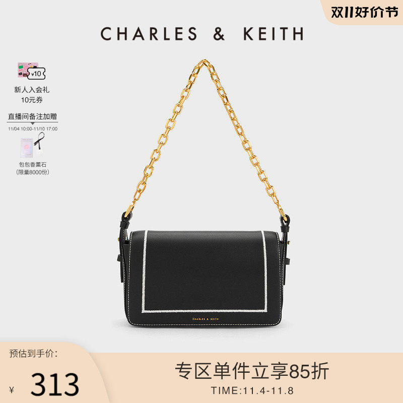 【双11活动】CHARLES&KEITH23新款CK2-20782032链条豆腐包单肩包怎么样,好用不?