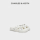 女鞋 CK1 70580233 CHARLES&KEITH春季 2厚底亮钻一字拖鞋 外穿凉拖