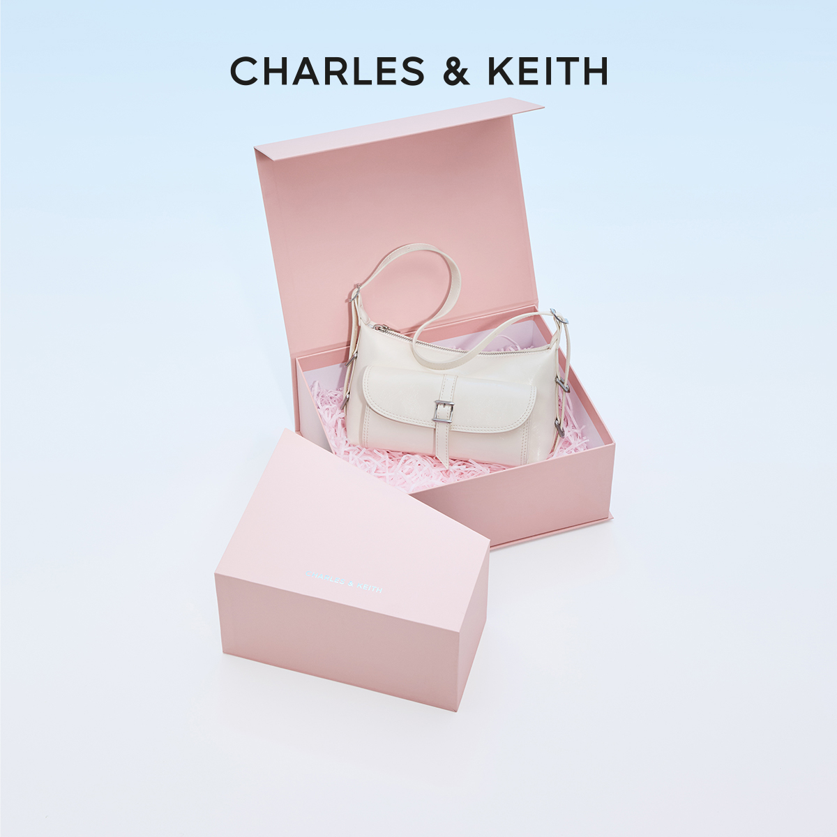 复古油蜡皮腋下包CHARLESKEITH