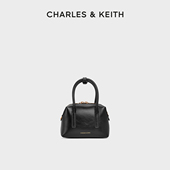 CHARLES&KEITH25冬新款 CK2 30782729简约手提斜挎小方包波士顿包
