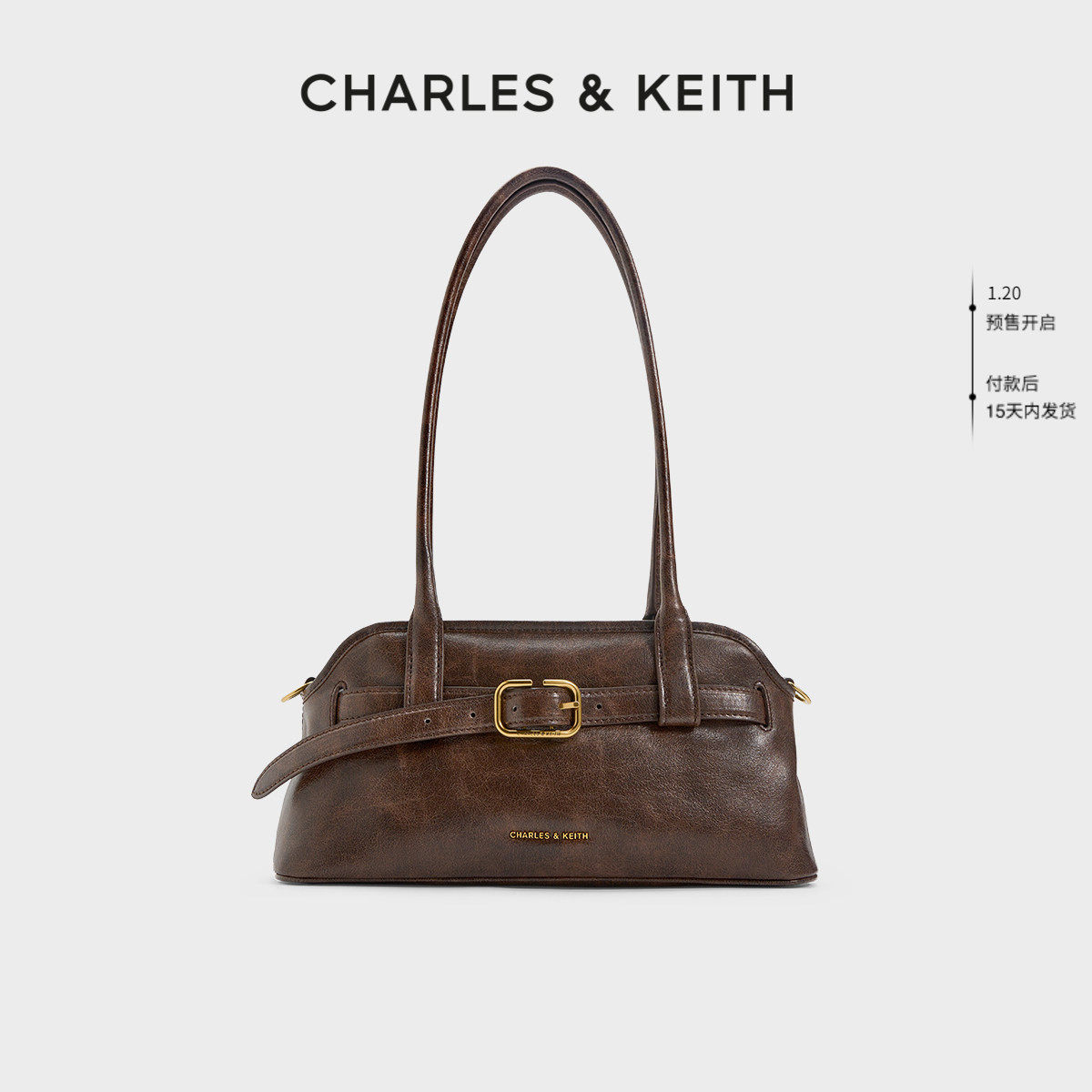 [新年礼物]CHARLES&KEITH女包CK2-20271613腰带式设计长柄腋下包,箱包皮具/热销女包/男包,腋下包,淘宝优惠券,粉丝福利购,淘宝优惠卷