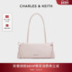 CHARLES&KEITH女包CK2 新年礼物 20160193蝴蝶结单肩腋下法棍包
