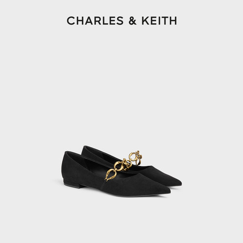 时尚尖头平底单鞋CHARLES&KEITH