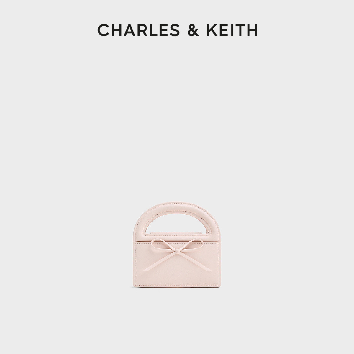 CHARLES&KEITH26秋新款CK6-10681294迷你蝴蝶结链条包卡包口红包