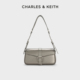 CHARLES&KEITH25秋新CK2 20671797时尚 方扣绑带单肩腋下包斜挎包