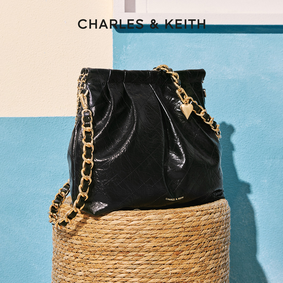 【毕业礼物】CHARLES&KEITH女包CK2-40671449托特包流浪包婚包