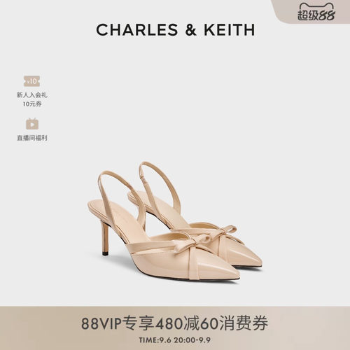 时尚尖头高跟凉鞋CHARLES&KEITH