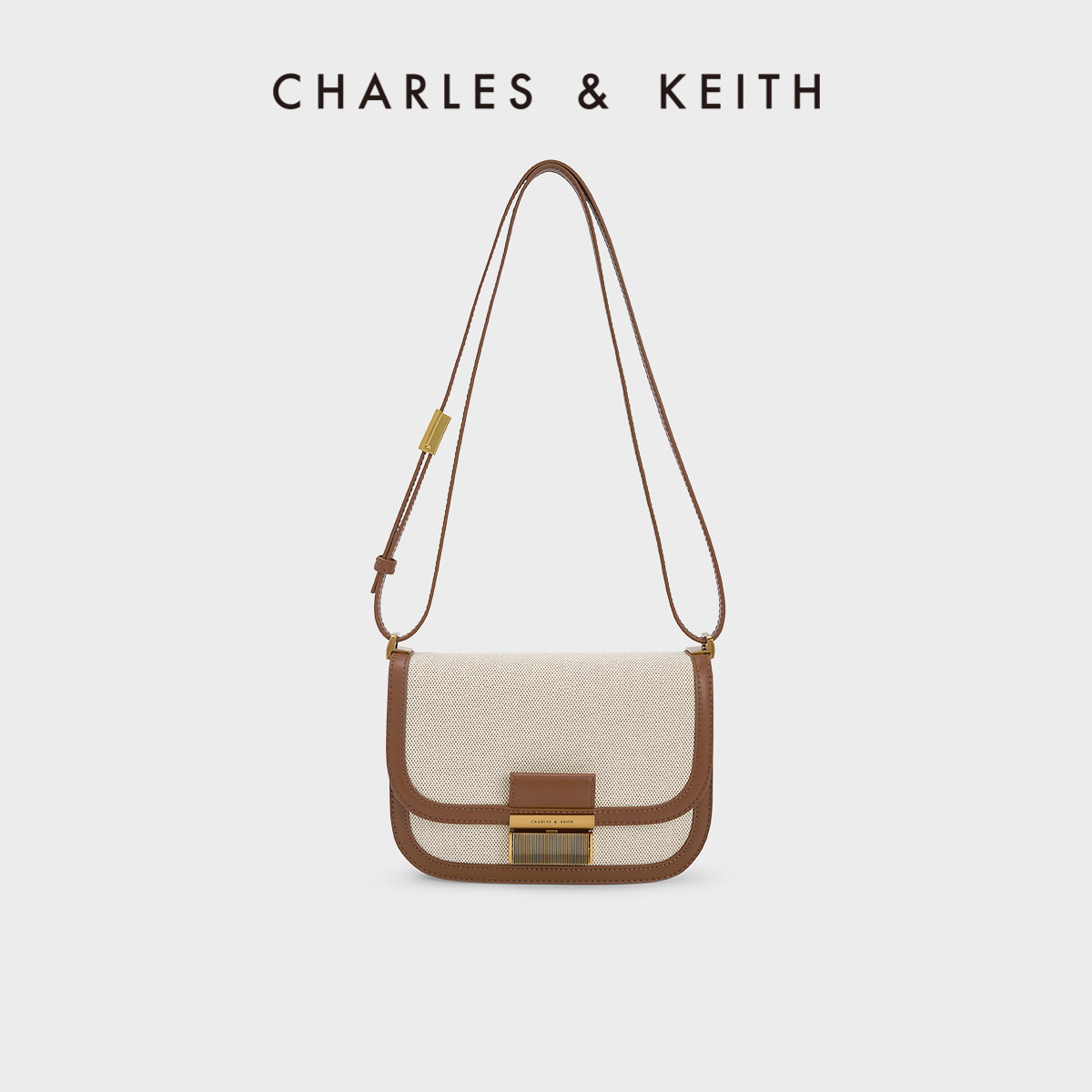CHARLES&KEITH23秋季新款CK2-80782074帆布拼接单肩斜挎豆腐包女使用感如何?
