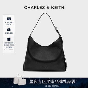 40782736大容量通勤单肩托特包 CHARLES&KEITH女CK2 新年礼物