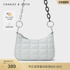 Сумка charles＆keith21秋新款ck2-20270745女士菱格链条手提单肩腋下包