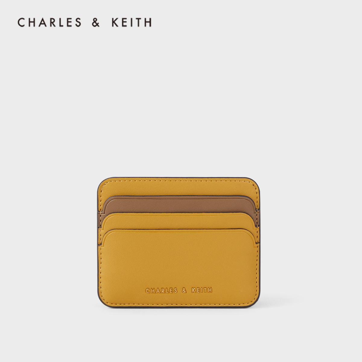CHARLES&KEITH2020秋新品CK6-50770443女士时尚拼色迷你钱包卡包