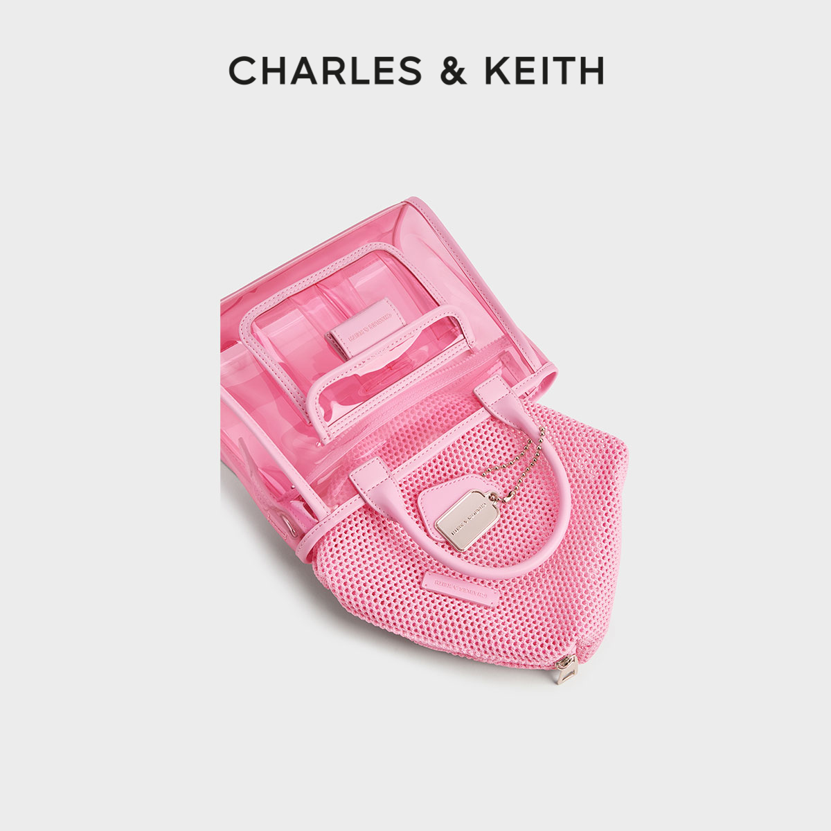透明子母洗漱托特包CHARLESKEITH