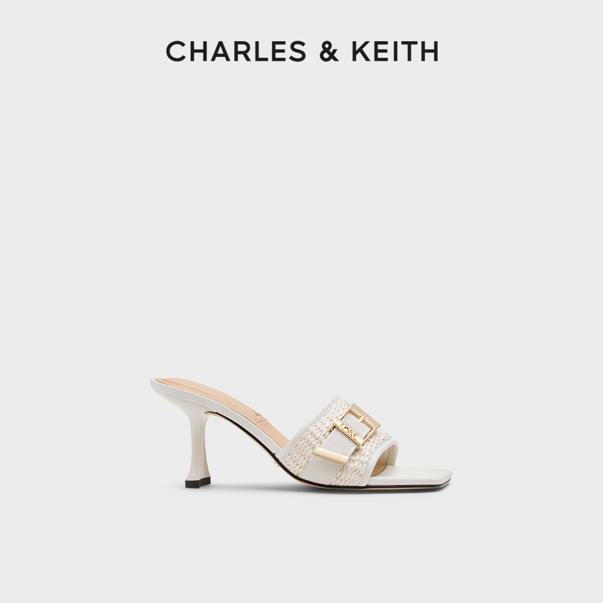 高跟凉拖鞋CHARLESKEITH法式编织
