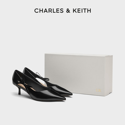 CHARLES&KEITH时尚蝴蝶结高跟鞋