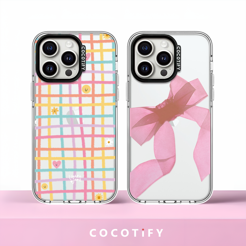 彩色波点菱格粉蝴蝶结适用苹果16promax手机壳iphone15镜面MagSafe磁吸14pro日韩ins网红13透明