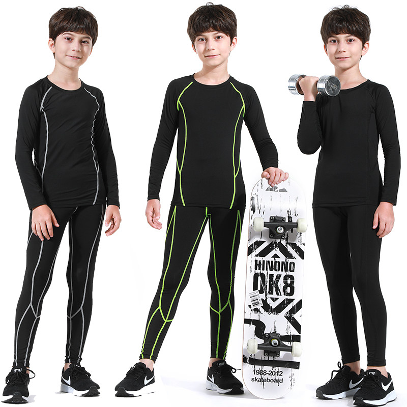 儿童紧身衣训练服运动套装男 篮球足球跑步打底健身服速干衣男孩,运动服/休闲服装,健身套装,淘宝优惠券,粉丝福利购,淘宝优惠卷