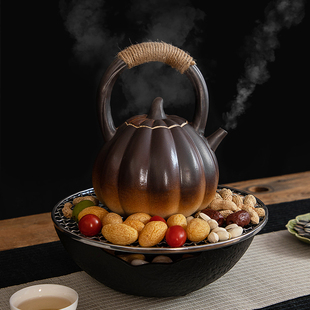 围炉煮茶会客罐罐茶煮茶炉大容量烤奶茶罐器 家用电陶炉煮茶套装