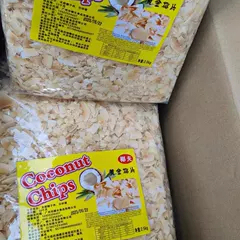 椰夫黄金烤椰片2.5kg香脆椰子片椰肉干角肉椰干即食烘焙装饰原料