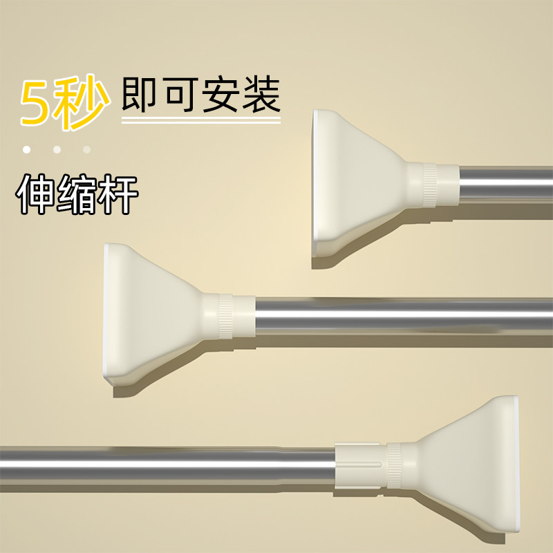 晾衣架落地伸缩折叠杆子家用不锈钢晾衣杆室内晒被子阳台晾衣神器