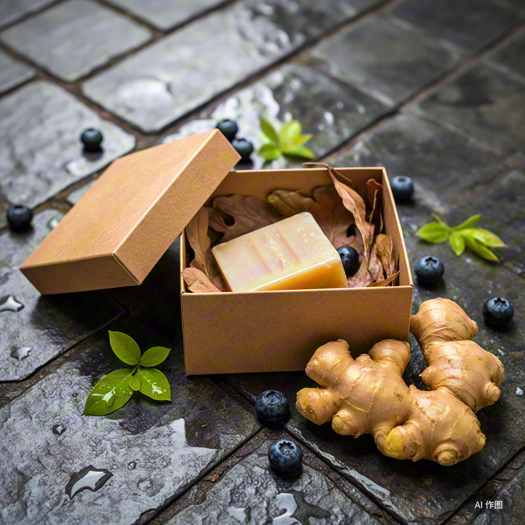 蓝莓生姜手工皂ph7婴儿敏感肌专用洗脸皂滋养颜温和不刺激洁面皂