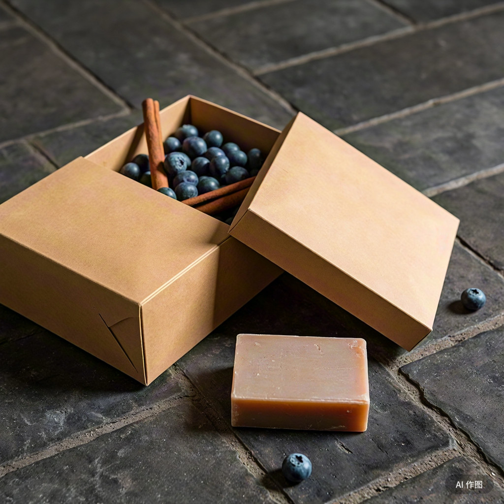 蓝莓肉桂手工皂ph7婴儿敏感肌专用洗脸卸妆滋养温和不刺激洁面皂