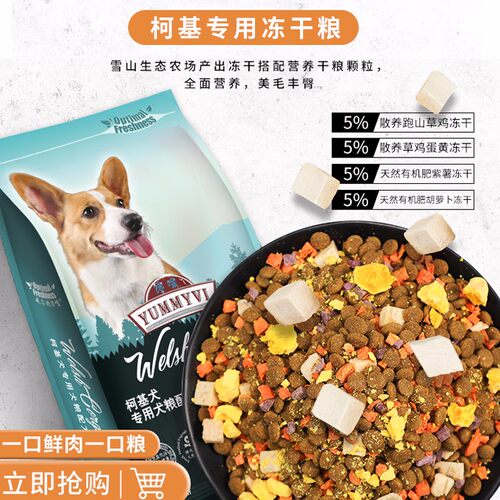 威尔逊馋嘴冻干粮柯基拌饭天然粮
