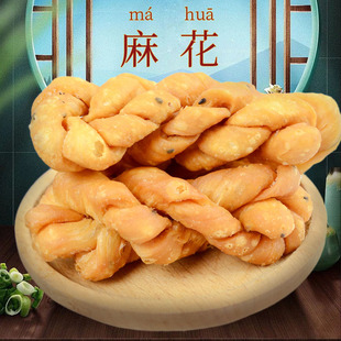 湖北特产手工浩志武穴麻花香脆果儿条油老式黄梅蕲春大麻花果条
